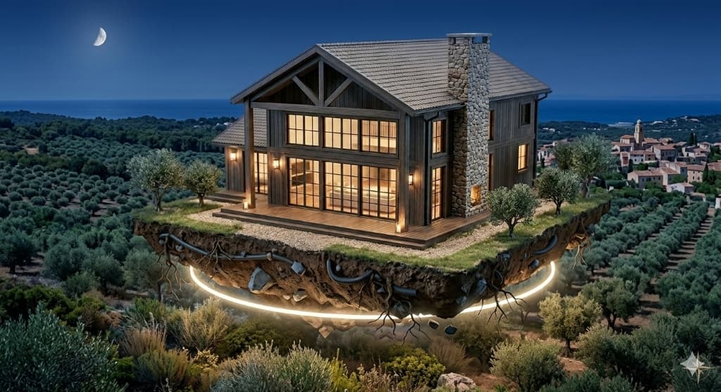 Villa contemporaine, vue mer panoramique